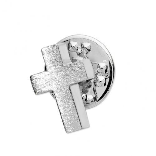 Tipperary Crystal Silver Cross Lapel Pin
